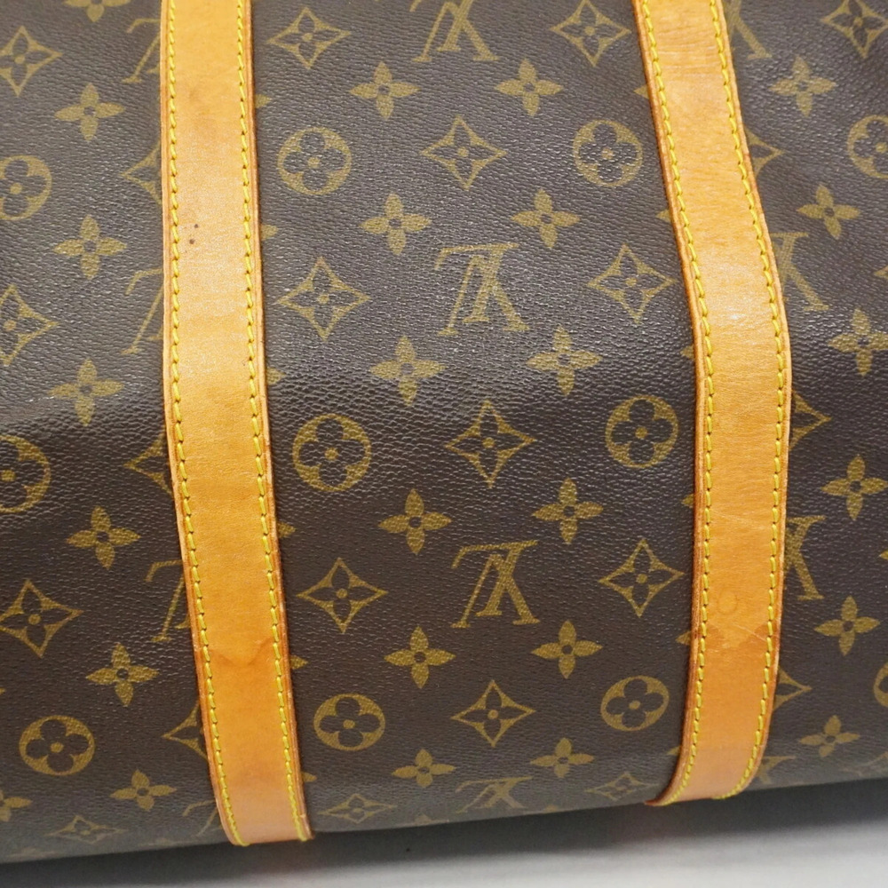 LOUIS VUITTON Brown Monogram Keepall 55 Boston Bag - Picture 12 of 14